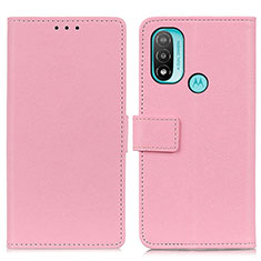 Funda de Cuero Cartera con Soporte Carcasa M08L para Motorola Moto E40 Rosa