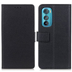 Funda de Cuero Cartera con Soporte Carcasa M08L para Motorola Moto Edge 30 5G Negro