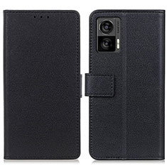 Funda de Cuero Cartera con Soporte Carcasa M08L para Motorola Moto Edge 30 Lite 5G Negro