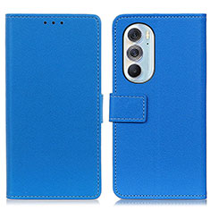 Funda de Cuero Cartera con Soporte Carcasa M08L para Motorola Moto Edge 30 Pro 5G Azul