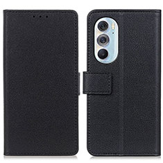 Funda de Cuero Cartera con Soporte Carcasa M08L para Motorola Moto Edge 30 Pro 5G Negro