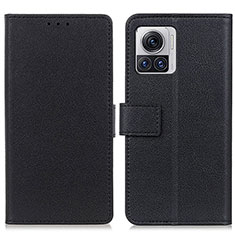 Funda de Cuero Cartera con Soporte Carcasa M08L para Motorola Moto Edge 30 Ultra 5G Negro