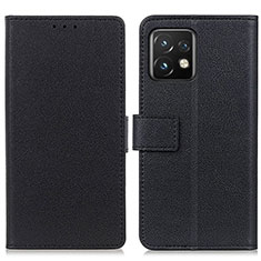 Funda de Cuero Cartera con Soporte Carcasa M08L para Motorola Moto Edge 40 Pro 5G Negro