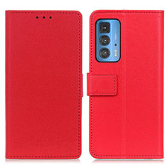 Funda de Cuero Cartera con Soporte Carcasa M08L para Motorola Moto Edge S Pro 5G Rojo