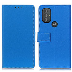 Funda de Cuero Cartera con Soporte Carcasa M08L para Motorola Moto G Play (2023) Azul