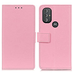 Funda de Cuero Cartera con Soporte Carcasa M08L para Motorola Moto G Play (2023) Rosa