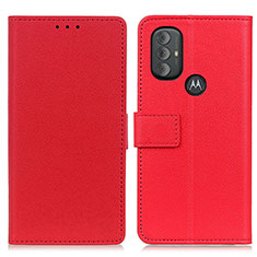 Funda de Cuero Cartera con Soporte Carcasa M08L para Motorola Moto G Play Gen 2 Rojo