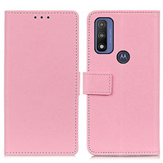 Funda de Cuero Cartera con Soporte Carcasa M08L para Motorola Moto G Pure Rosa