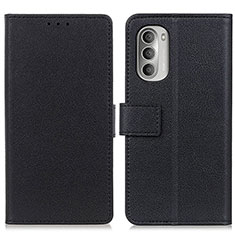 Funda de Cuero Cartera con Soporte Carcasa M08L para Motorola Moto G Stylus (2022) 4G Negro