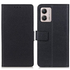 Funda de Cuero Cartera con Soporte Carcasa M08L para Motorola Moto G53 5G Negro