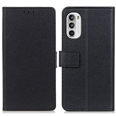 Funda de Cuero Cartera con Soporte Carcasa M08L para Motorola Moto G71s 5G Negro