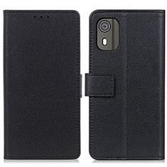 Funda de Cuero Cartera con Soporte Carcasa M08L para Nokia C02 Negro