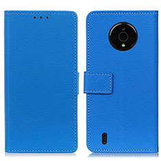 Funda de Cuero Cartera con Soporte Carcasa M08L para Nokia C200 Azul