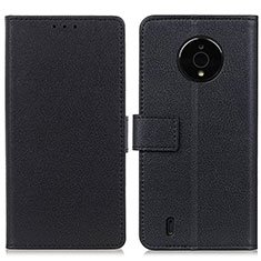 Funda de Cuero Cartera con Soporte Carcasa M08L para Nokia C200 Negro