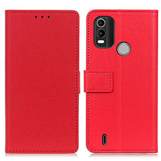 Funda de Cuero Cartera con Soporte Carcasa M08L para Nokia C21 Plus Rojo