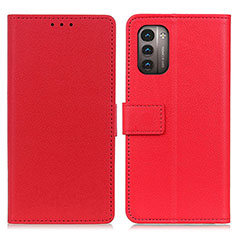 Funda de Cuero Cartera con Soporte Carcasa M08L para Nokia G11 Rojo