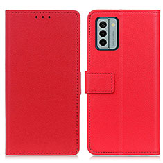 Funda de Cuero Cartera con Soporte Carcasa M08L para Nokia G22 Rojo