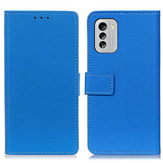 Funda de Cuero Cartera con Soporte Carcasa M08L para Nokia G60 5G Azul