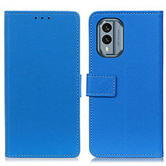 Funda de Cuero Cartera con Soporte Carcasa M08L para Nokia X30 5G Azul