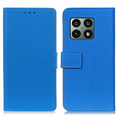 Funda de Cuero Cartera con Soporte Carcasa M08L para OnePlus 10 Pro 5G Azul