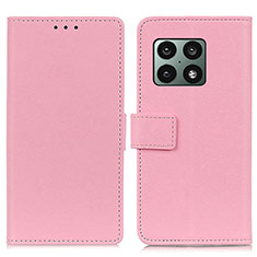 Funda de Cuero Cartera con Soporte Carcasa M08L para OnePlus 10 Pro 5G Rosa