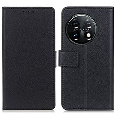 Funda de Cuero Cartera con Soporte Carcasa M08L para OnePlus 11 5G Negro