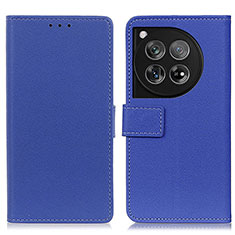 Funda de Cuero Cartera con Soporte Carcasa M08L para OnePlus 12 5G Azul