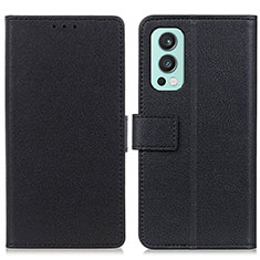 Funda de Cuero Cartera con Soporte Carcasa M08L para OnePlus Nord 2 5G Negro