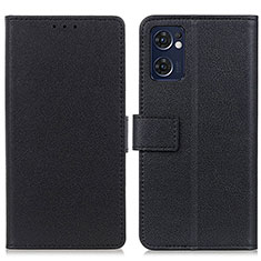 Funda de Cuero Cartera con Soporte Carcasa M08L para OnePlus Nord CE 2 5G Negro