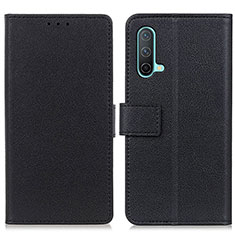 Funda de Cuero Cartera con Soporte Carcasa M08L para OnePlus Nord CE 5G Negro