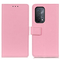 Funda de Cuero Cartera con Soporte Carcasa M08L para Oppo A74 5G Rosa