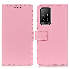 Funda de Cuero Cartera con Soporte Carcasa M08L para Oppo A94 5G Rosa