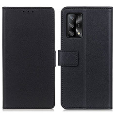 Funda de Cuero Cartera con Soporte Carcasa M08L para Oppo F19s Negro