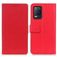 Funda de Cuero Cartera con Soporte Carcasa M08L para Realme 9 5G India Rojo