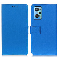 Funda de Cuero Cartera con Soporte Carcasa M08L para Realme GT Neo 3T 5G Azul