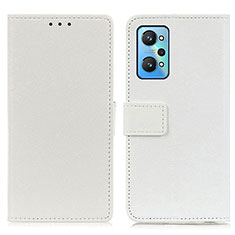 Funda de Cuero Cartera con Soporte Carcasa M08L para Realme GT Neo2 5G Blanco