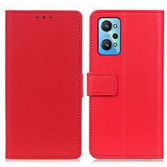 Funda de Cuero Cartera con Soporte Carcasa M08L para Realme GT Neo2 5G Rojo