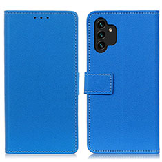 Funda de Cuero Cartera con Soporte Carcasa M08L para Samsung Galaxy A13 5G Azul