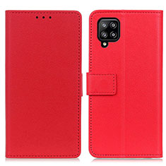 Funda de Cuero Cartera con Soporte Carcasa M08L para Samsung Galaxy A22 4G Rojo