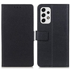 Funda de Cuero Cartera con Soporte Carcasa M08L para Samsung Galaxy A23 4G Negro