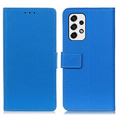 Funda de Cuero Cartera con Soporte Carcasa M08L para Samsung Galaxy A53 5G Azul