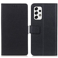 Funda de Cuero Cartera con Soporte Carcasa M08L para Samsung Galaxy A53 5G Negro