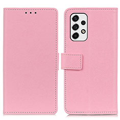 Funda de Cuero Cartera con Soporte Carcasa M08L para Samsung Galaxy A53 5G Rosa