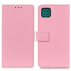 Funda de Cuero Cartera con Soporte Carcasa M08L para Samsung Galaxy F42 5G Rosa