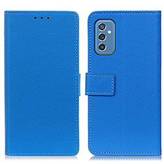 Funda de Cuero Cartera con Soporte Carcasa M08L para Samsung Galaxy M52 5G Azul