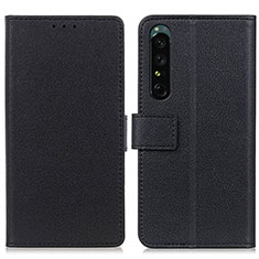 Funda de Cuero Cartera con Soporte Carcasa M08L para Sony Xperia 1 IV Negro