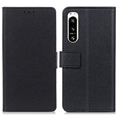 Funda de Cuero Cartera con Soporte Carcasa M08L para Sony Xperia 5 IV Negro