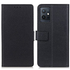 Funda de Cuero Cartera con Soporte Carcasa M08L para Vivo T1 5G India Negro