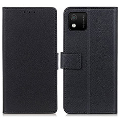 Funda de Cuero Cartera con Soporte Carcasa M08L para Wiko Y52 Negro