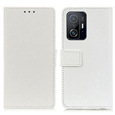 Funda de Cuero Cartera con Soporte Carcasa M08L para Xiaomi Mi 11T 5G Blanco